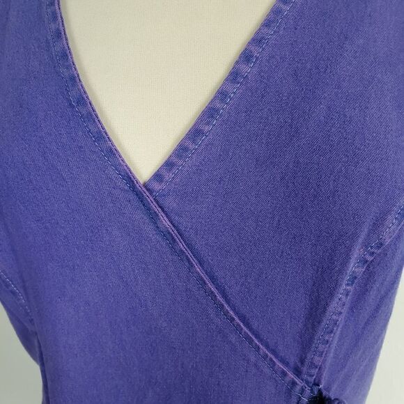 Vintage California gold rush purple denim dress - Picture 8 of 8